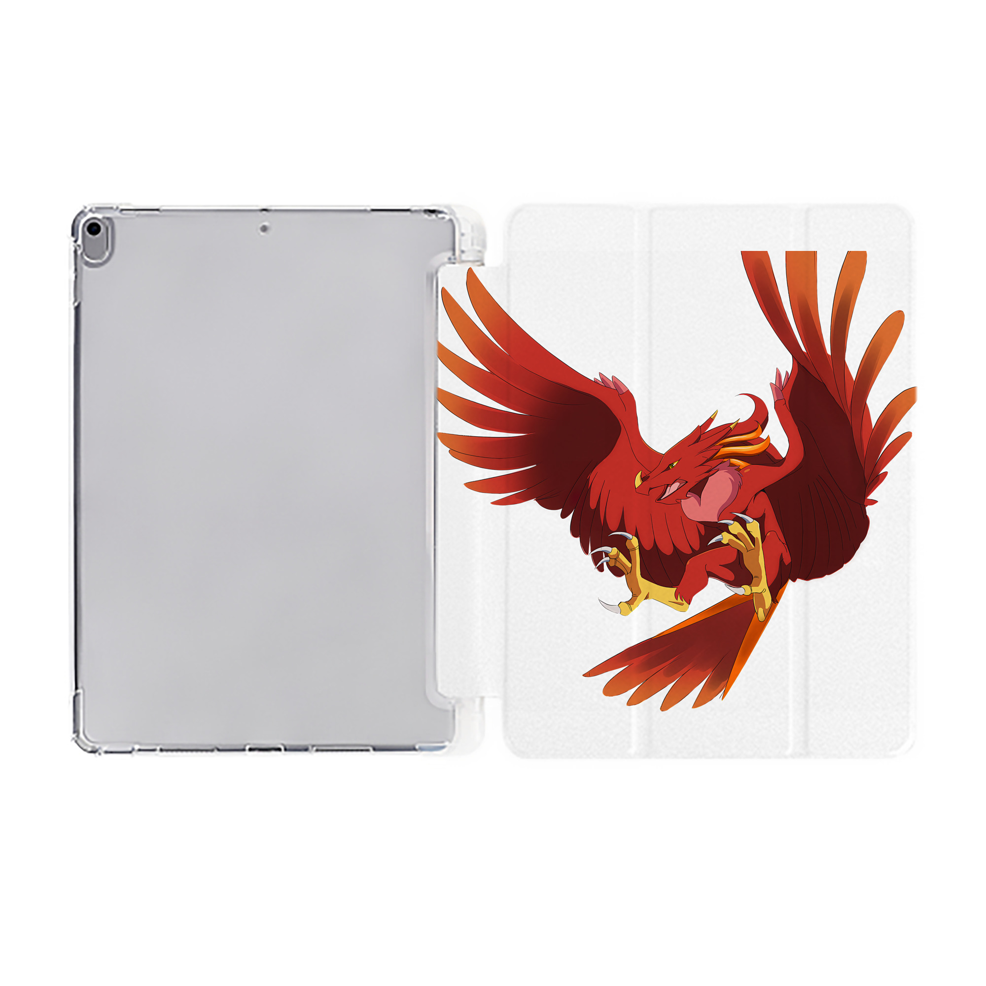 （画像用） Digimon デジタルモンスター/デジモン IPad ケース ペン収納付き 三つ折りスタンド PUレザー×シリコン 対応機種9.5/10.5/10.9インチ